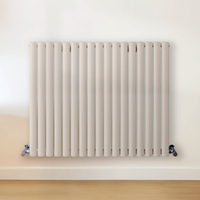 Radiateur design horizontal – Blanc (Pearl White) – 80 cm x 100 cm – Rang double – Vitality