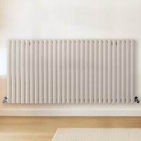 Radiateur design horizontal – Blanc (Pearl White) – 80 cm x 165, 2 cm – Rang double – Vitality