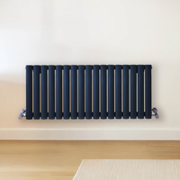 Radiateur design horizontal – Bleu (Regal Blue) – 40 cm x 100 cm – Rang double – Vitality