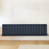 Radiateur design horizontal – Bleu (Regal Blue) – 40 cm x 164, 7 cm – Rang double – Vitality