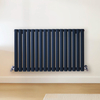 Radiateur design horizontal – Bleu (Regal Blue) – 60 cm x 100 cm – Rang double – Vitality
