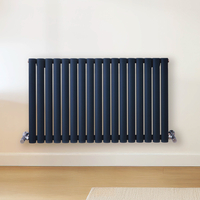 Radiateur design horizontal – Bleu (Regal Blue) – 60 cm x 100 cm – Rang double – Vitality