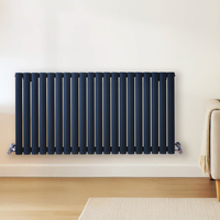 Radiateur design horizontal – Bleu (Regal Blue) – 60 cm x 118 cm – Rang double – Vitality