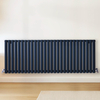 Radiateur design horizontal – Bleu (Regal Blue) – 60 cm x 165, 2 cm – Rang double – Vitality