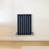 Radiateur design horizontal – Bleu (Regal Blue) – 60 cm x 41, 3 cm – Rang double – Vitality