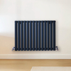 Radiateur design horizontal – Bleu (Regal Blue) – 60 cm x 82, 6 cm – Rang double – Vitality