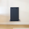Radiateur design horizontal – Bleu (Regal Blue) – 63, 5 cm x 41, 3 cm – Rang double – Vitality
