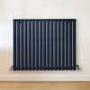 Radiateur design horizontal – Bleu (Regal Blue) – 80 cm x 100 cm – Rang double – Vitality