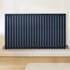 Radiateur design horizontal – Bleu (Regal Blue) – 80 cm x 141, 6 cm – Rang double – Vitality