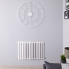 Radiateur design horizontal à colonnes – Blanc – 63, 5 cm x 86, 3 cm - Saffre