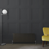 Radiateur design horizontal – Gris (Carbon Grey) – 40 cm x 100 cm – Rang double – Vitality