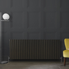 Radiateur design horizontal – Gris (Carbon Grey) – 63, 5 cm x 165, 2 cm – Rang double – Vitality