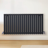 Radiateur design horizontal – Gris (Carbon Grey) – 60 cm x 118 cm – Rang double – Vitality