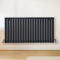 Radiateur design horizontal – Gris (Carbon Grey) – 60 cm x 118 cm – Rang double – Vitality