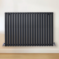 Radiateur design horizontal – Gris (Carbon Grey) – 80 cm x 118 cm – Rang double – Vitality