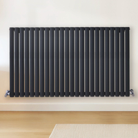 Radiateur design horizontal – Gris (Carbon Grey) – 80 cm x 141, 6 cm – Rang double – Vitality