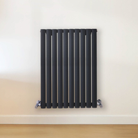 Radiateur design horizontal – Gris (Carbon Grey) – 80 cm x 59 cm – Rang double – Vitality