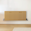 Radiateur design horizontal – Jaune (Autum Yellow) – 40 cm x 100 cm – Rang double – Vitality