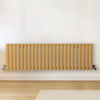 Radiateur design horizontal – Jaune (Autum Yellow) – 40 cm x 141, 6 cm – Rang double – Vitality