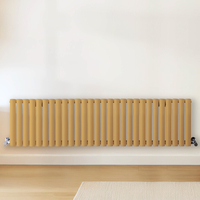 Radiateur design horizontal – Jaune (Autum Yellow) – 40 cm x 164, 7 cm – Rang double – Vitality