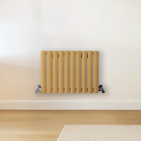 Radiateur design horizontal – Jaune (Autum Yellow) – 40 cm x 59 cm – Rang double – Vitality