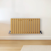 Radiateur design horizontal – Jaune (Autum Yellow) – 40 cm x 82, 6 cm – Rang double – Vitality