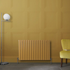 Radiateur design horizontal – Jaune (Autum Yellow) – 63, 5 cm x 100 cm – Rang double – Vitality