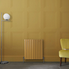 Radiateur design horizontal – Jaune (Autum Yellow) – 63, 5 cm x 59 cm – Rang double – Vitality