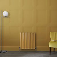 Radiateur design horizontal – Jaune (Autum Yellow) – 63, 5 cm x 59 cm – Rang double – Vitality