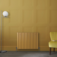 Radiateur design horizontal – Jaune (Autum Yellow) – 63, 5 cm x 82, 6 cm – Rang double – Vitality