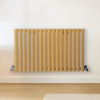 Radiateur design horizontal – Jaune (Autum Yellow) – 60 cm x 100 cm – Rang double – Vitality