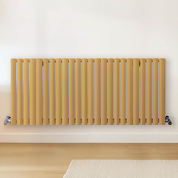Radiateur design horizontal – Jaune (Autum Yellow) – 60 cm x 141, 6 cm – Rang double – Vitality