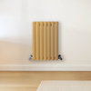 Radiateur design horizontal – Jaune (Autum Yellow) – 60 cm x 41, 3 cm – Rang double – Vitality