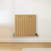 Radiateur design horizontal – Jaune (Autum Yellow) – 60 cm x 59 cm – Rang double – Vitality