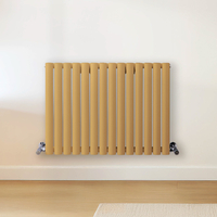 Radiateur design horizontal – Jaune (Autum Yellow) – 60 cm x 82, 6 cm – Rang double – Vitality