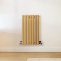Radiateur design horizontal – Jaune (Autum Yellow) – 63, 5 cm x 41, 3 cm – Rang double – Vitality