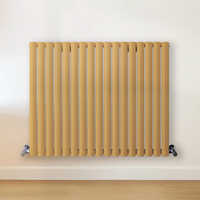 Radiateur design horizontal – Jaune (Autum Yellow) – 80 cm x 100 cm – Rang double – Vitality