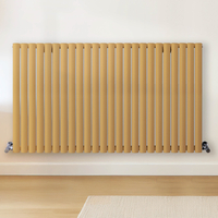 Radiateur design horizontal – Jaune (Autum Yellow) – 80 cm x 141, 6 cm – Rang double – Vitality