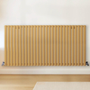 Radiateur design horizontal – Jaune (Autum Yellow) – 80 cm x 165, 2 cm – Rang double – Vitality