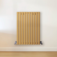 Radiateur design horizontal – Jaune (Autum Yellow) – 80 cm x 59 cm – Rang double – Vitality