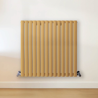 Radiateur design horizontal – Jaune (Autum Yellow) – 80 cm x 82, 6 cm – Rang double – Vitality