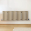 Radiateur design horizontal – Marron (Elk Brown) – 40 cm x 118 cm – Rang double – Vitality