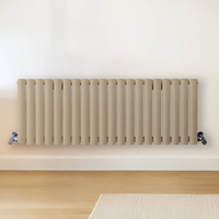 Radiateur design horizontal – Marron (Elk Brown) – 40 cm x 118 cm – Rang double – Vitality
