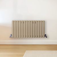 Radiateur design horizontal – Marron (Elk Brown) – 40 cm x 82, 6 cm – Rang double – Vitality