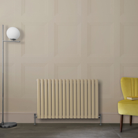 Radiateur design horizontal – Marron (Elk Brown) – 63, 5 cm x 100 cm – Rang double – Vitality