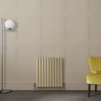 Radiateur design horizontal – Marron (Elk Brown) – 63, 5 cm x 59 cm – Rang double – Vitality