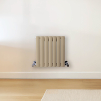 Radiateur design horizontal – Marron (Elk Brown) – 40 cm x 41, 3 cm – Rang double – Vitality