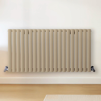 Radiateur design horizontal – Marron (Elk Brown) – 60 cm x 118 cm – Rang double – Vitality