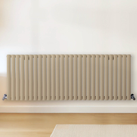 Radiateur design horizontal – Marron (Elk Brown) – 60 cm x 165, 2 cm – Rang double – Vitality