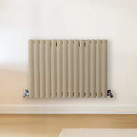 Radiateur design horizontal – Marron (Elk Brown) – 60 cm x 82, 6 cm – Rang double – Vitality